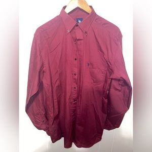 Maroon US Polo Assn Button-up